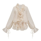 Vestido Flores em 3D, Decote em V e Detalhes em Babados