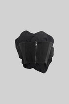 Corset com detalhes florais 3D