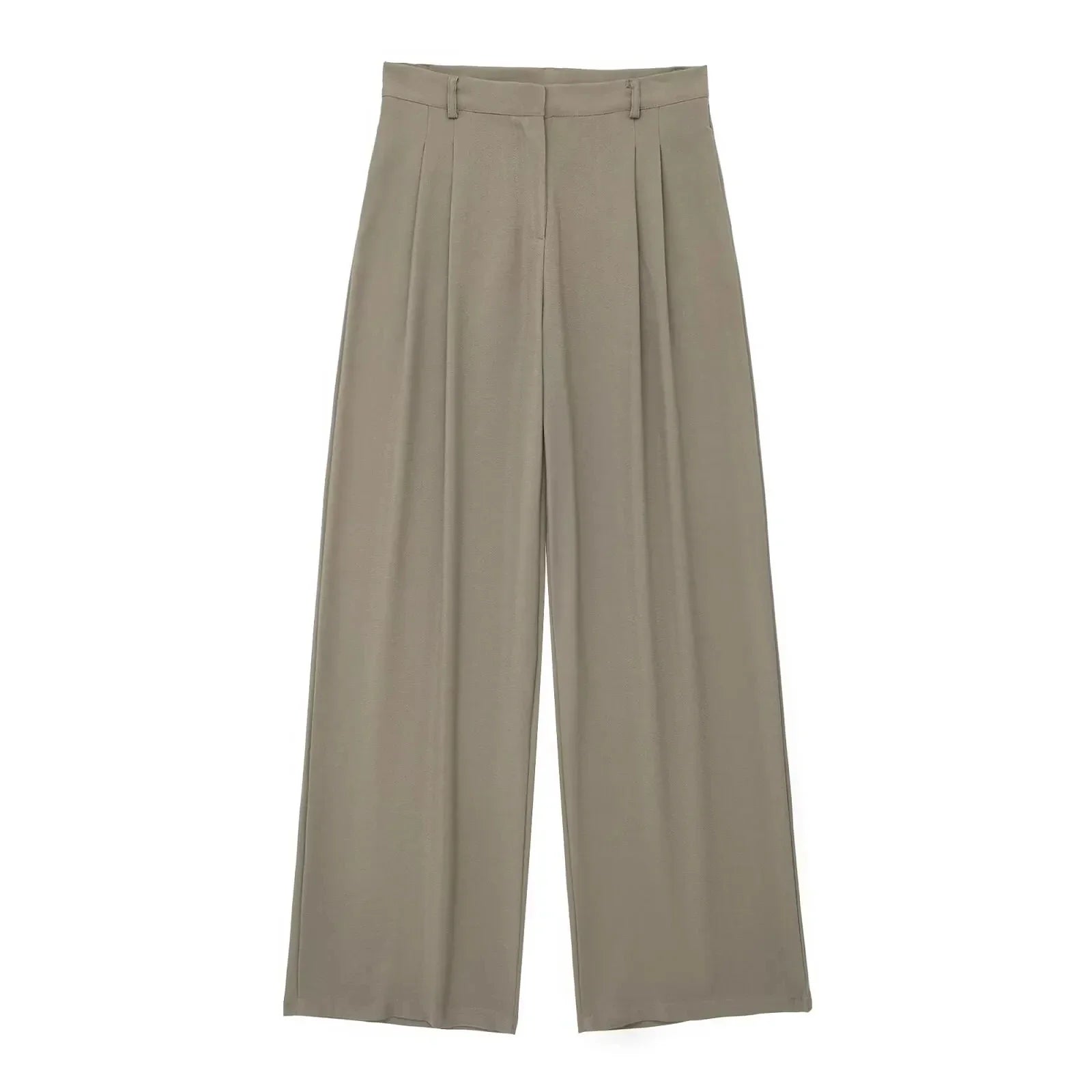 Conjunto Colete Halter Sem Mangas com Bolsos + Calça Pantalona Cintura Alta, Look Executivo Moderno