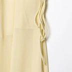 Conjunto Camisa com Babados & Saia Midi Casual Primavera/Verão