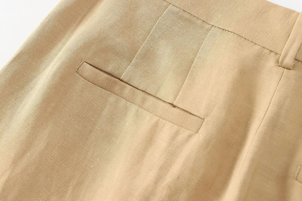 Calça Reta – Linho  Premium, Elegante e Confortável