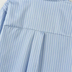 Camisa Listrada  Detalhe Bordado – Design Retrô e Elegância Atemporal