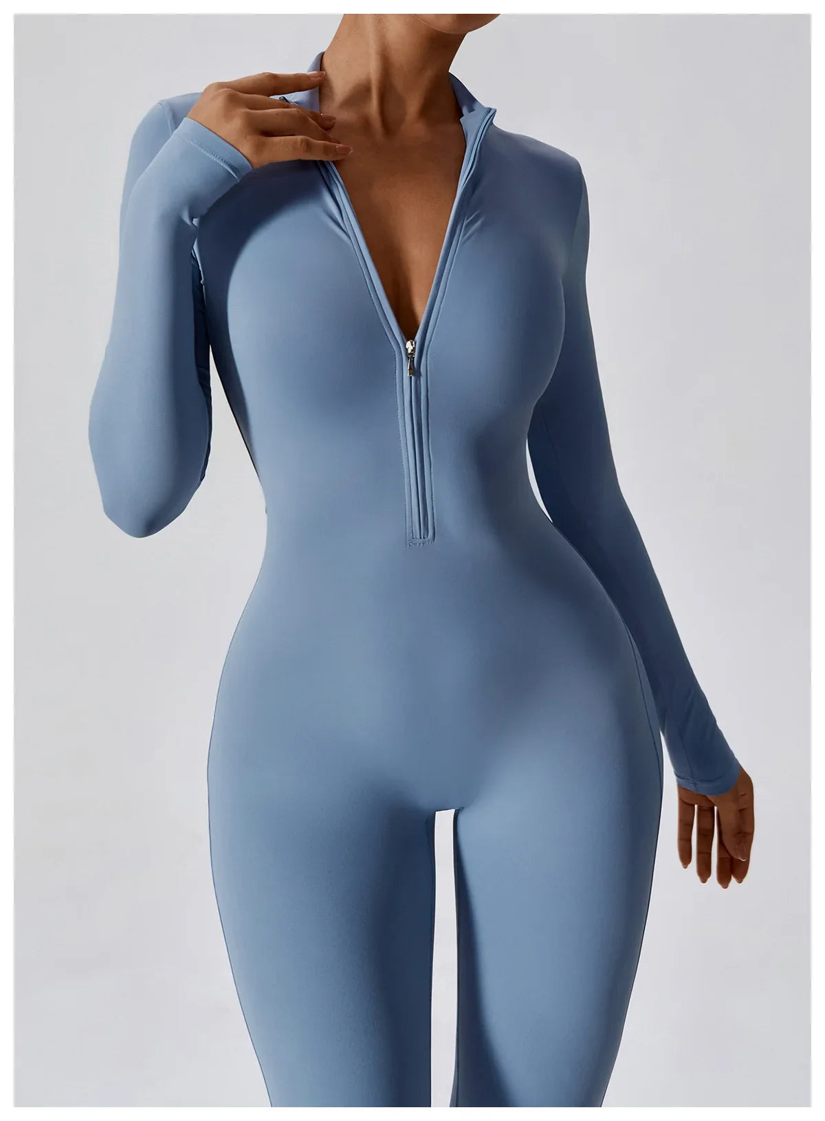 Macacão sem costura outerwear alta elasticidade