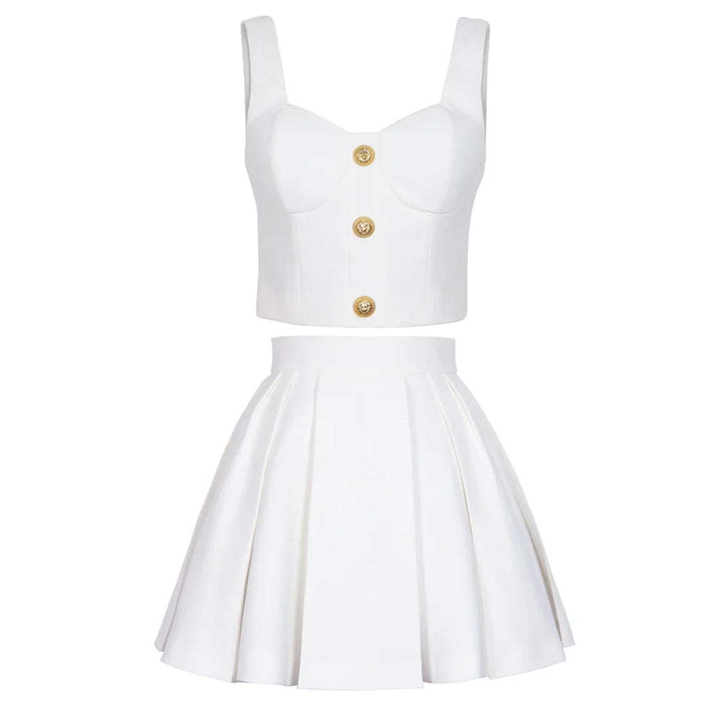 Conjunto Saia E top Alfaiataria Alta Costura