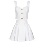 Conjunto Saia E top Alfaiataria Alta Costura