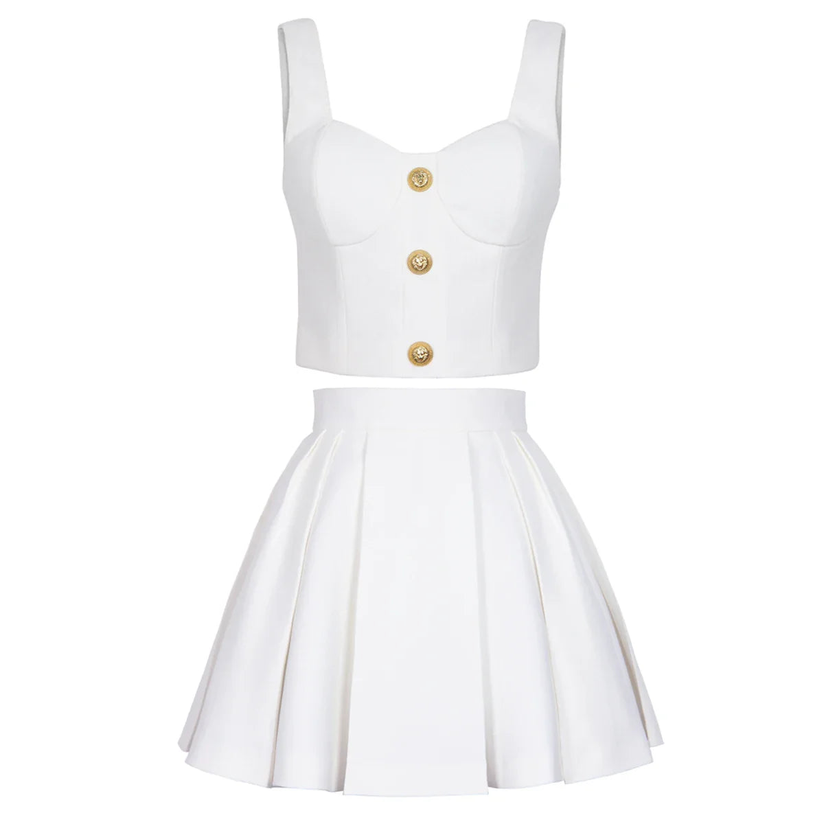 Conjunto Saia E top Alfaiataria Alta Costura
