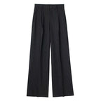 Calça de Alfaiataria Listrada – Cintura Alta e Silhueta Wide Leg Elegante