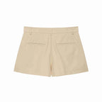Conjunto Streetwear Elegante: Casaco Estruturado com Cinto e Shorts de Alfaiataria