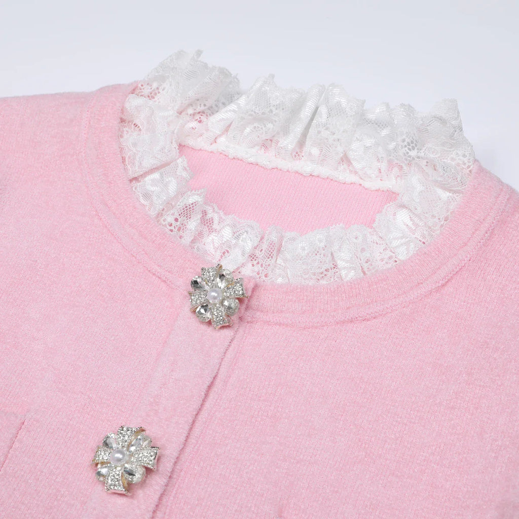 Conjunto Executivo Rosa: Casaco Estruturado e Saia Sereia Midi – Elegância