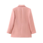 Conjunto Feminino 3 Peças: Blazer, Colete Corset e Short Saia de Cintura Alta