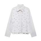 Conjunto Bordado com cristais - shorts e camisa