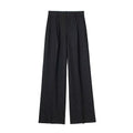 Calça de Alfaiataria Listrada – Cintura Alta e Silhueta Wide Leg Elegante