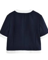 Conjunto Feminino Versátil – Blusa Básica com Recortes e Calça Reta Cintura Alta