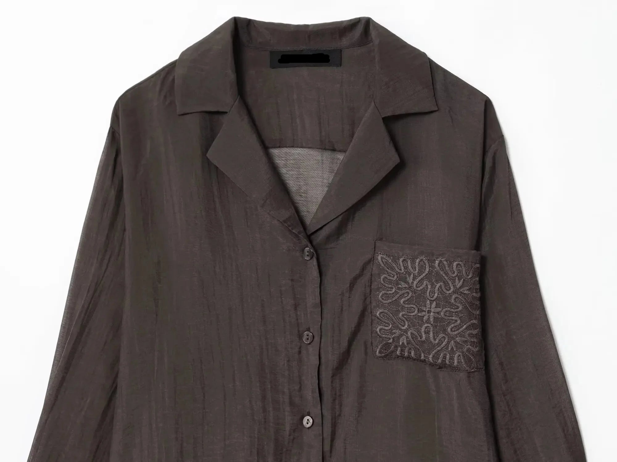 Camisa Elegante de Manga Longa – Modelagem Solta e Minimalista