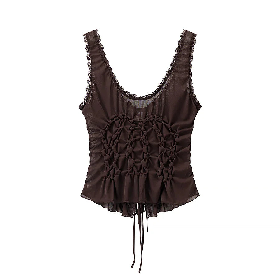Top Modelo Escultural com Drapeado Delicado e Decote em V – Silhueta Elegante e Ajuste Modelado