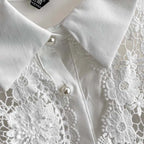 Conjunto bordado delicado - Calça e camisa