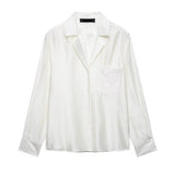 Camisa Elegante de Manga Longa – Modelagem Solta e Minimalista