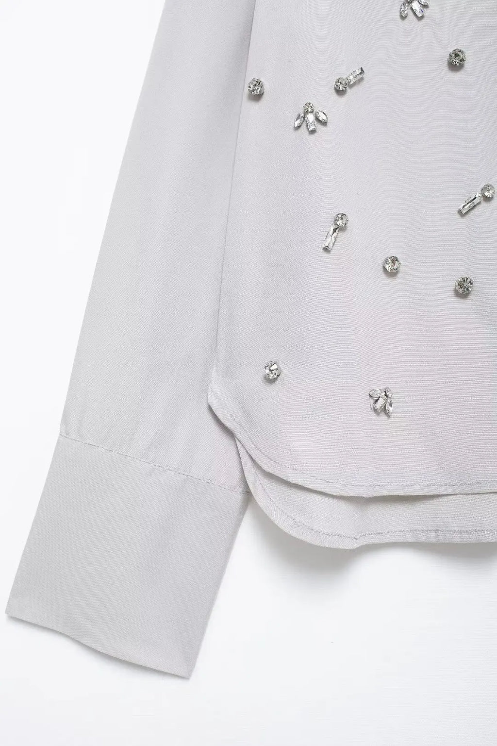Conjunto Bordado com cristais - shorts e camisa