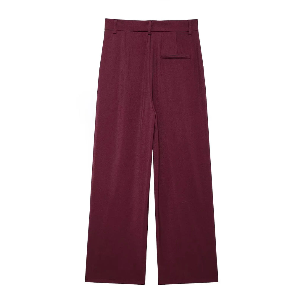 Conjunto  – Blazer com Botões Duplos e Calça de Cintura Alta