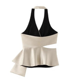 Top Estruturado com Meio Laço – Elegância Moderna em Corset