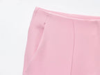 Colete Sem Mangas com Saia Curta ou Calça Flare, Estilo Moderno e Minimalista