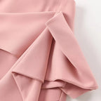 Conjunto Feminino 3 Peças: Blazer, Colete Corset e Short Saia de Cintura Alta