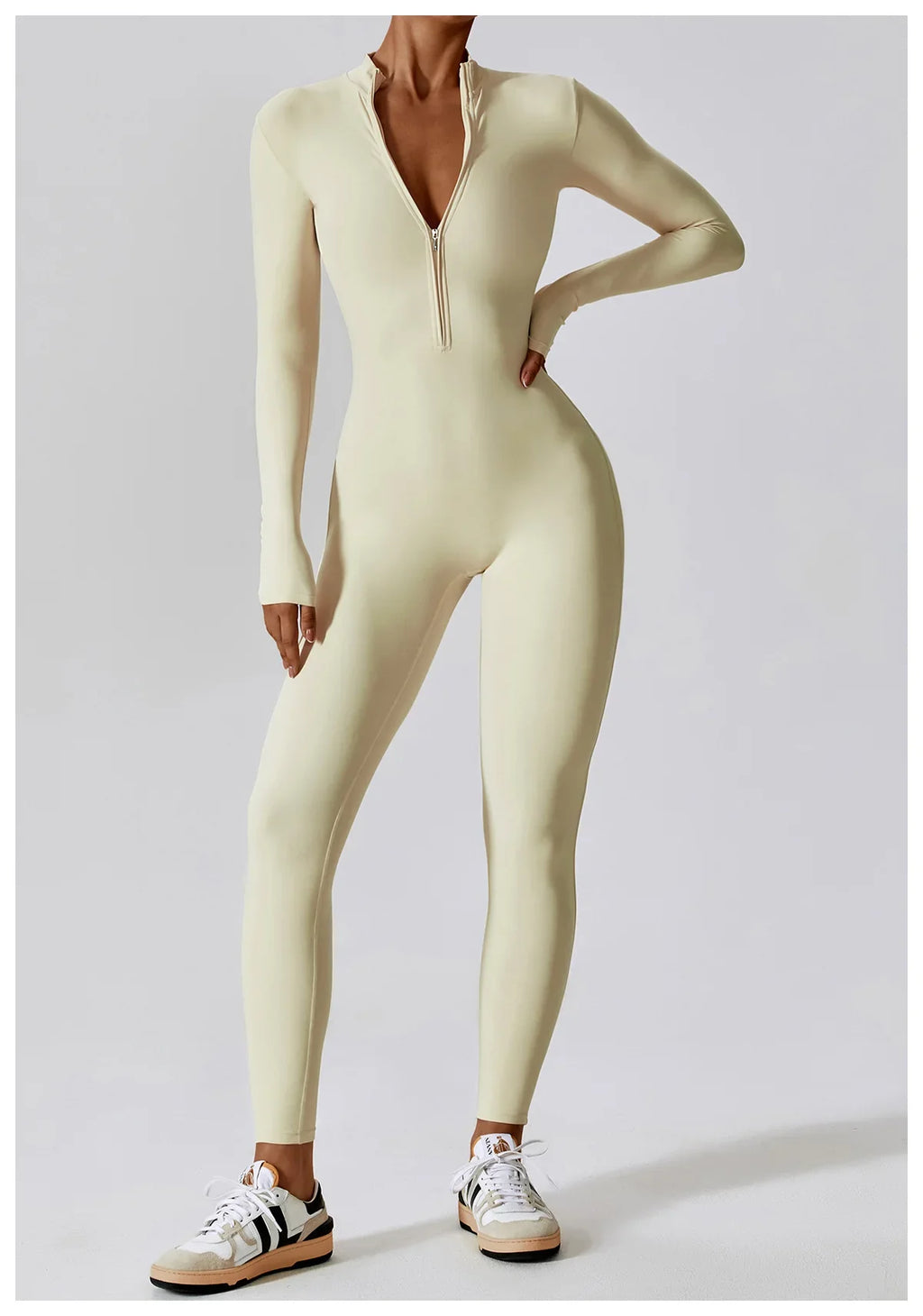 Macacão sem costura outerwear alta elasticidade