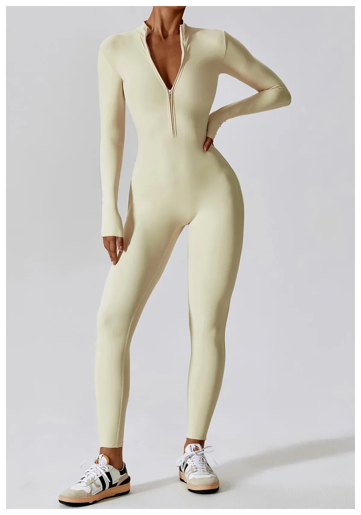 Macacão sem costura outerwear alta elasticidade