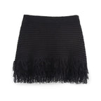 Conjunto em Tricô Vazado – Saia Mini + Camisa
