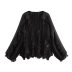 Blusa com Babados e Amarração – Leveza e Estilo para o Dia a Dia
