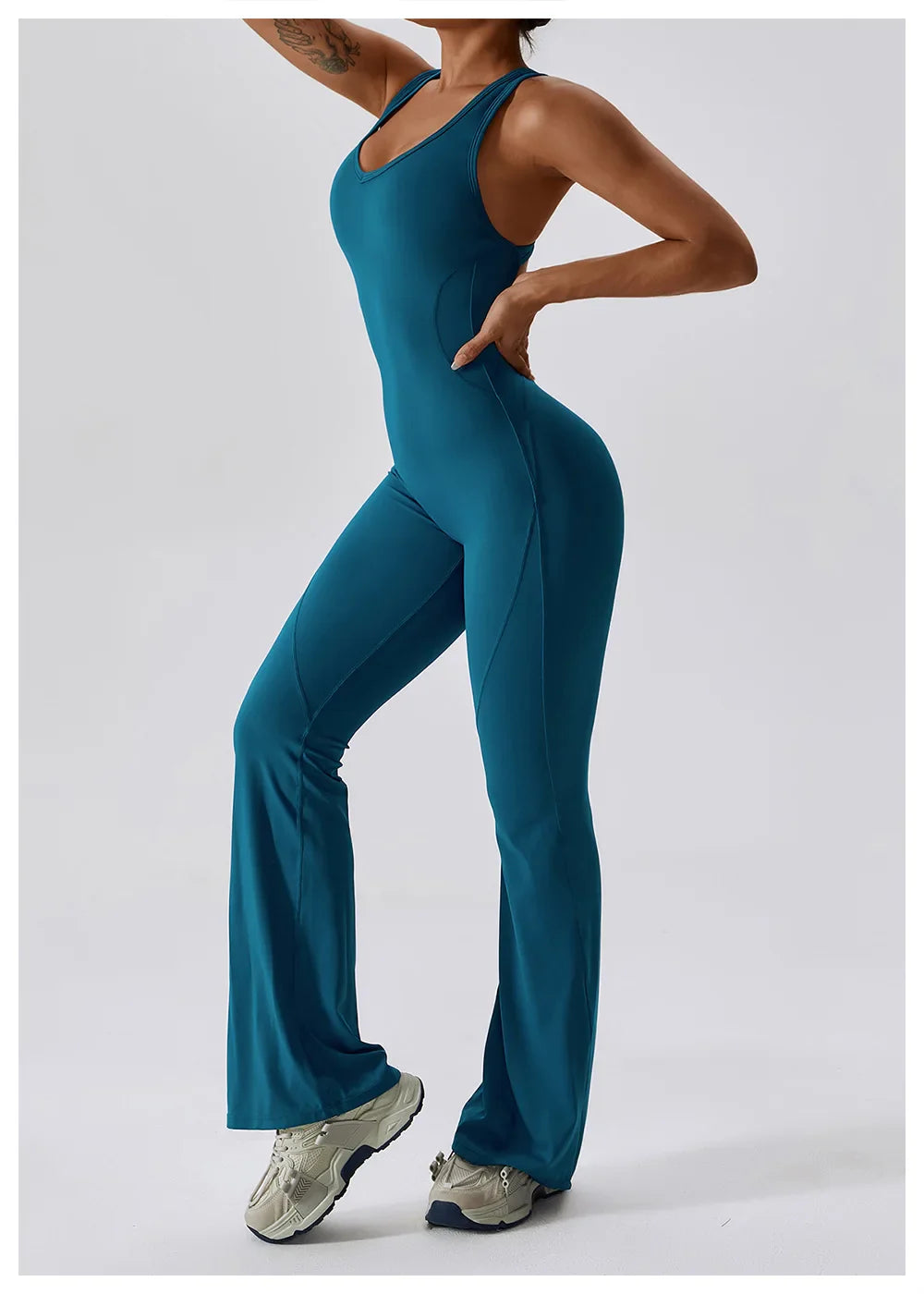 Macacão sem costura outerwear alta elasticidade