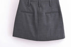 Conjunto Blazer e Saia Alfaiataria - Novidade