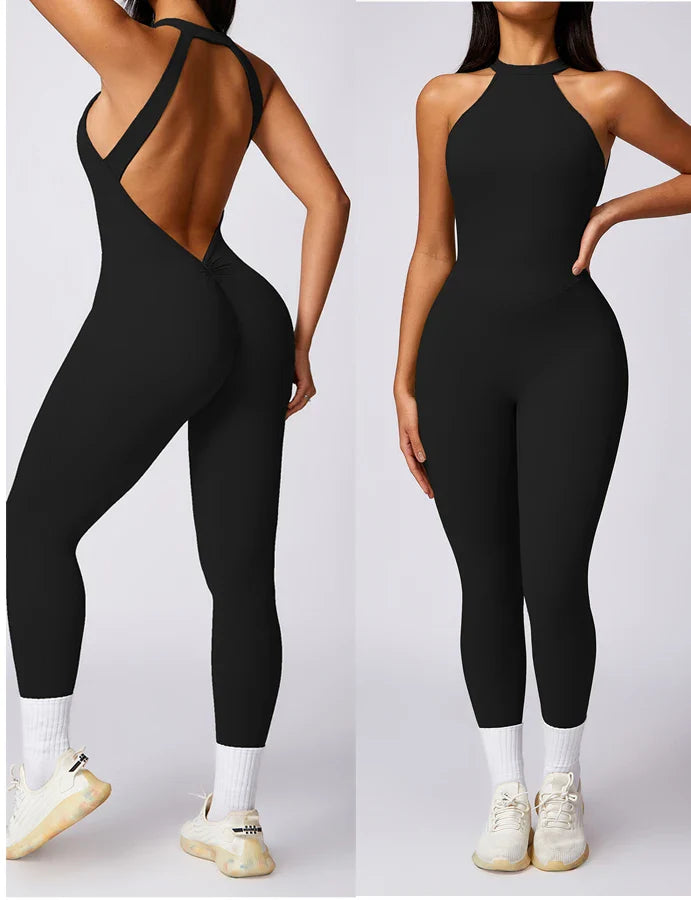 Macacão sem costura outerwear alta elasticidade