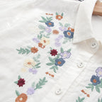 Camisa 100% Algodão com Bordado – Conforto e Estilo Natural