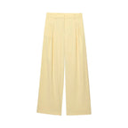 Conjunto Colete Halter Sem Mangas com Bolsos + Calça Pantalona Cintura Alta, Look Executivo Moderno