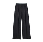 Calça de Alfaiataria Listrada – Cintura Alta e Silhueta Wide Leg Elegante
