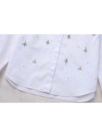 Camisa bordado em Cristais - Novidade