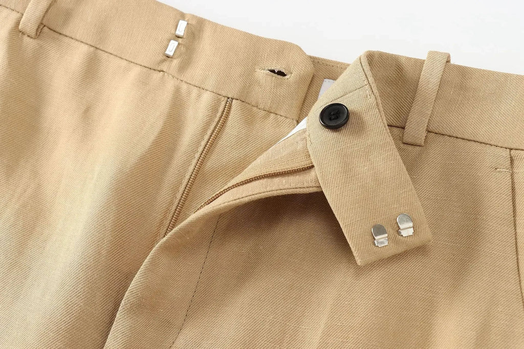 Calça Reta – Linho  Premium, Elegante e Confortável