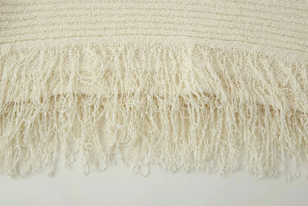 Conjunto em Tricô Vazado – Saia Mini + Camisa