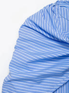 Camisa Casual Listrada com Lenço Integrado
