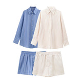 Conjunto camisa e shorts Listrado - Novidade