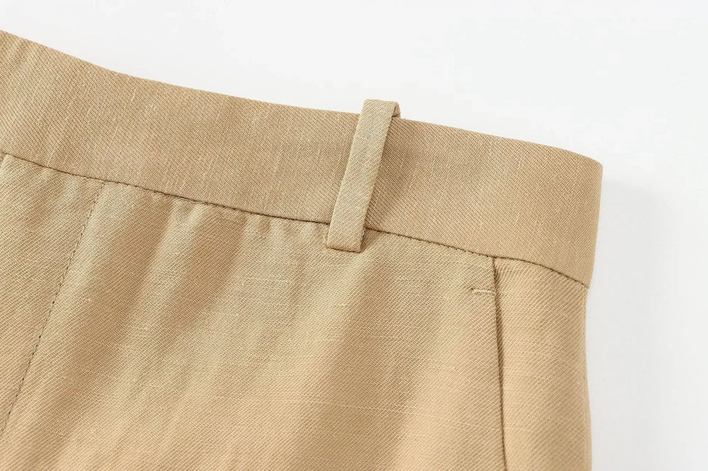 Calça Reta – Linho  Premium, Elegante e Confortável