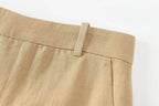 Calça Reta – Linho  Premium, Elegante e Confortável