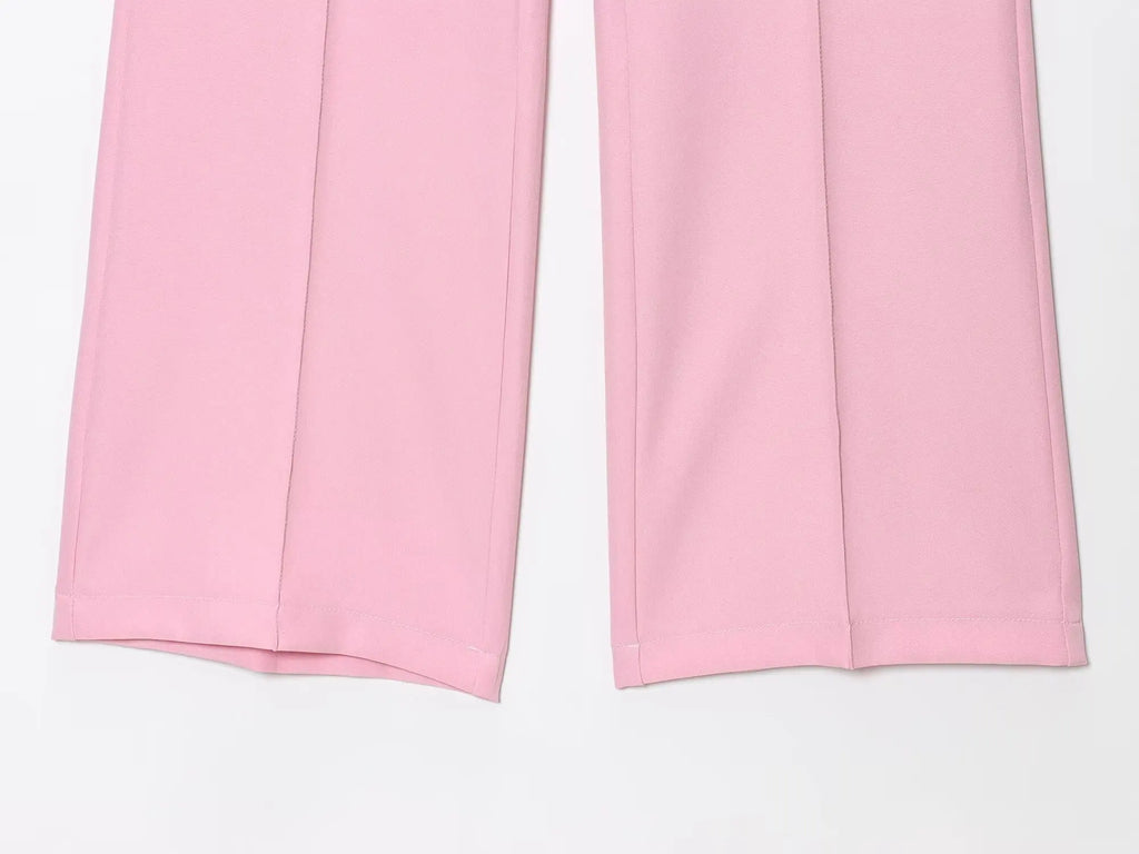 Colete Sem Mangas com Saia Curta ou Calça Flare, Estilo Moderno e Minimalista