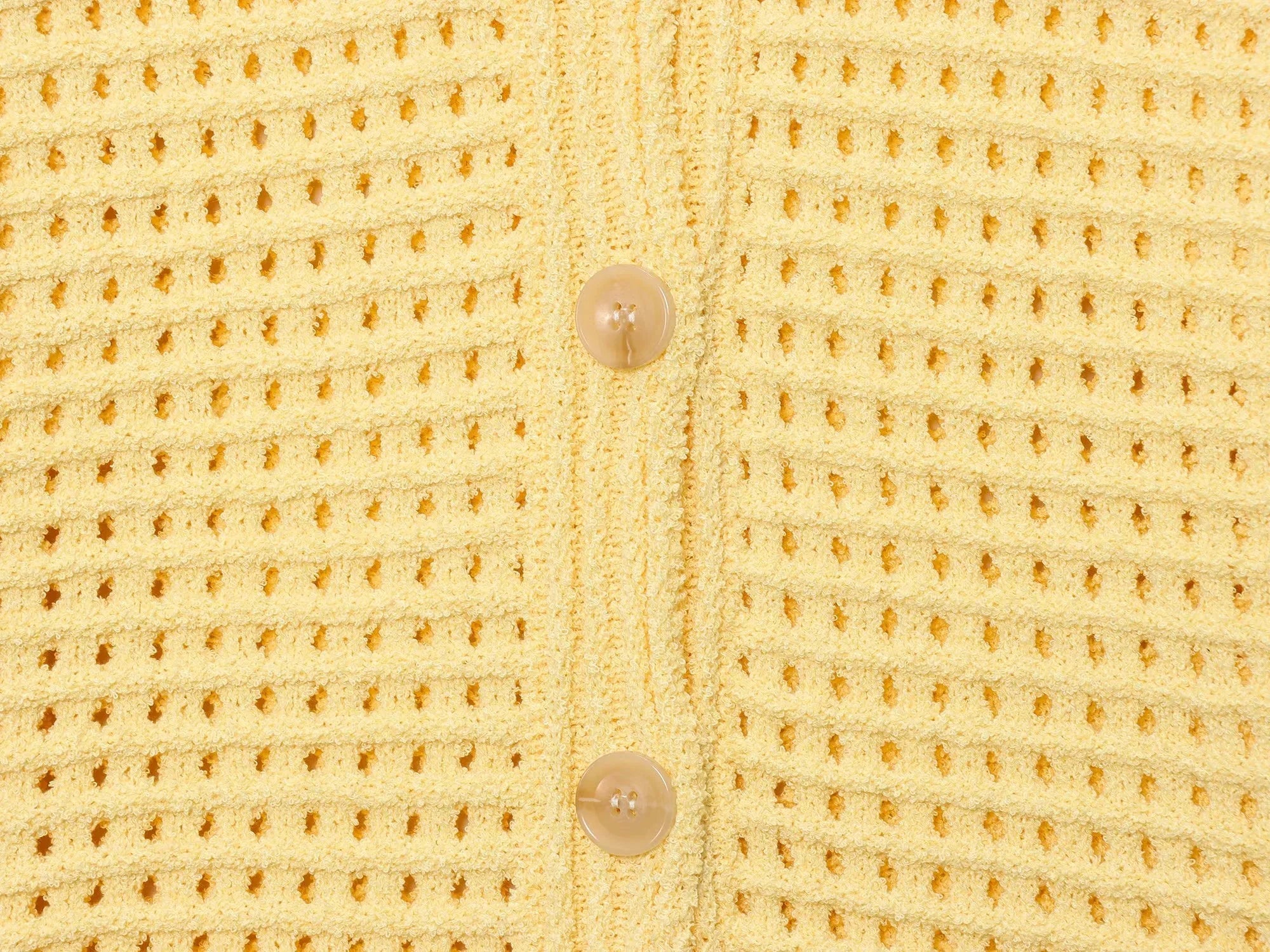 Conjunto em Tricô Vazado – Saia Mini + Camisa