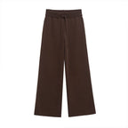 Conjunto Moletom Pulôver e Calça Cintura Alta com Elastano, Estilo Vintage