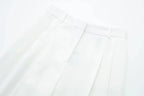 Conjunto Colete Halter Sem Mangas com Bolsos + Calça Pantalona Cintura Alta, Look Executivo Moderno