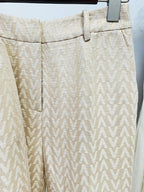 Conjunto de Luxo: Blazer e Calça em Jacquard com Monograma Exclusivo