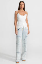 Camisete Harmonia com Renda Delicada e Caimento Ajustado